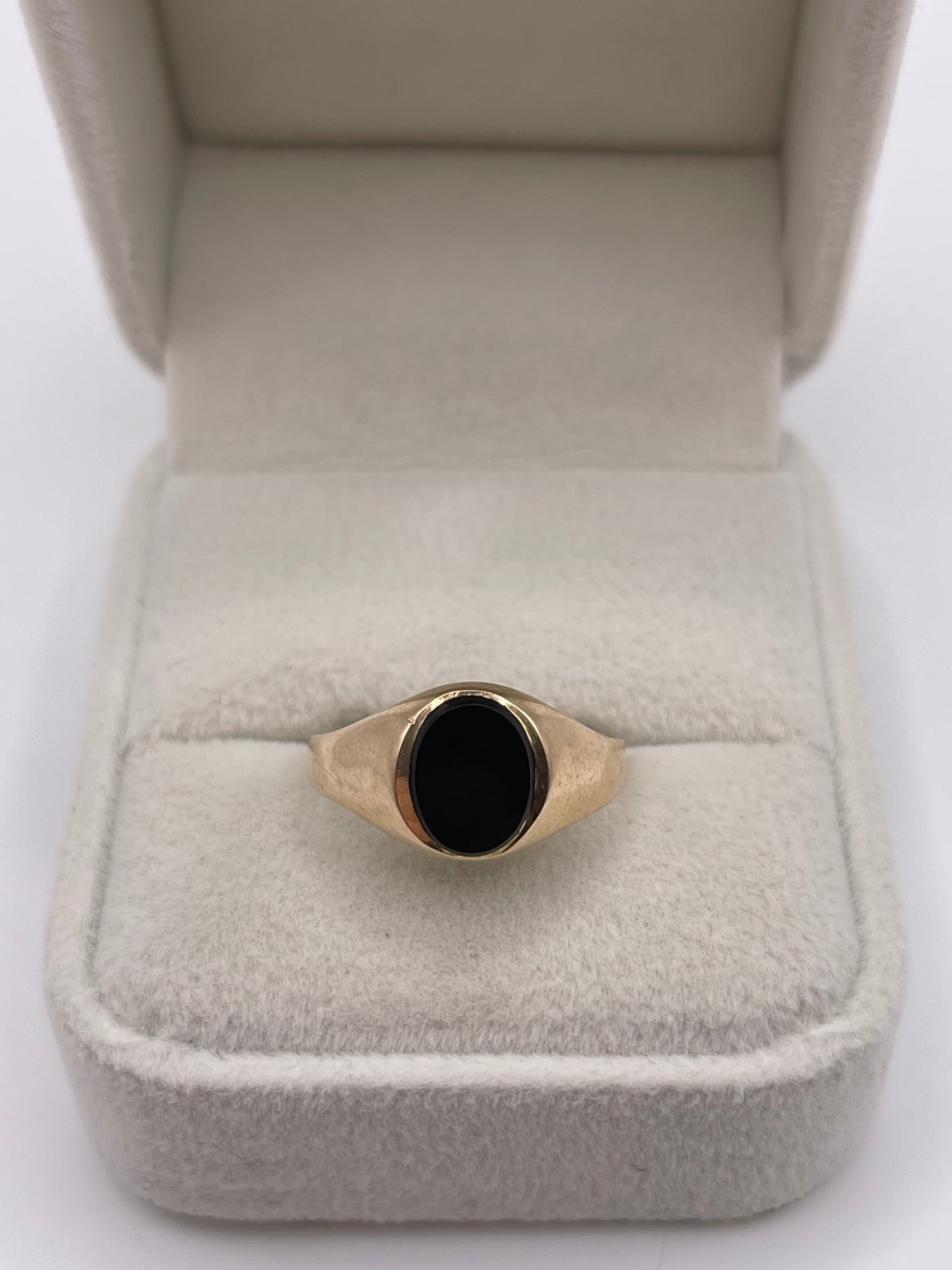 9ct gold onyx signet ring