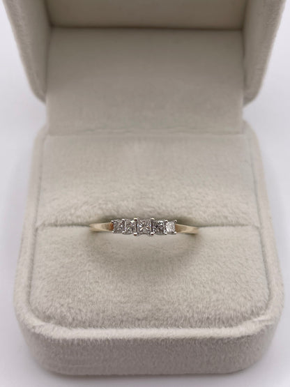 9ct gold diamond ring