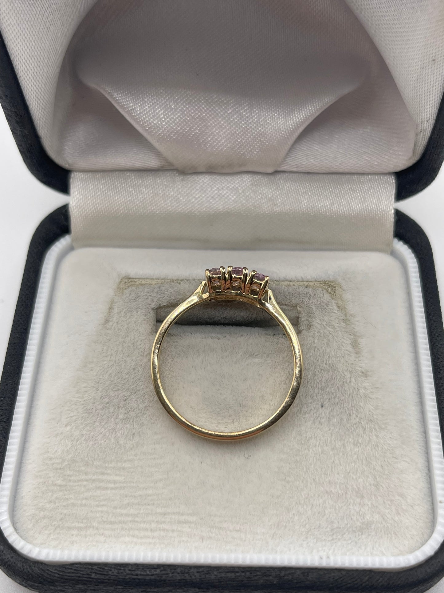 9ct gold kunzite ring