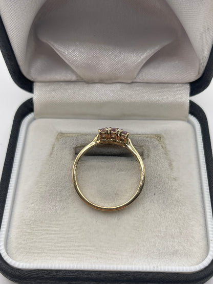 9ct gold kunzite ring