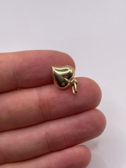9ct gold heart charm