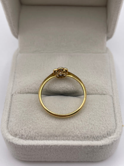 18ct gold diamond cluster ring