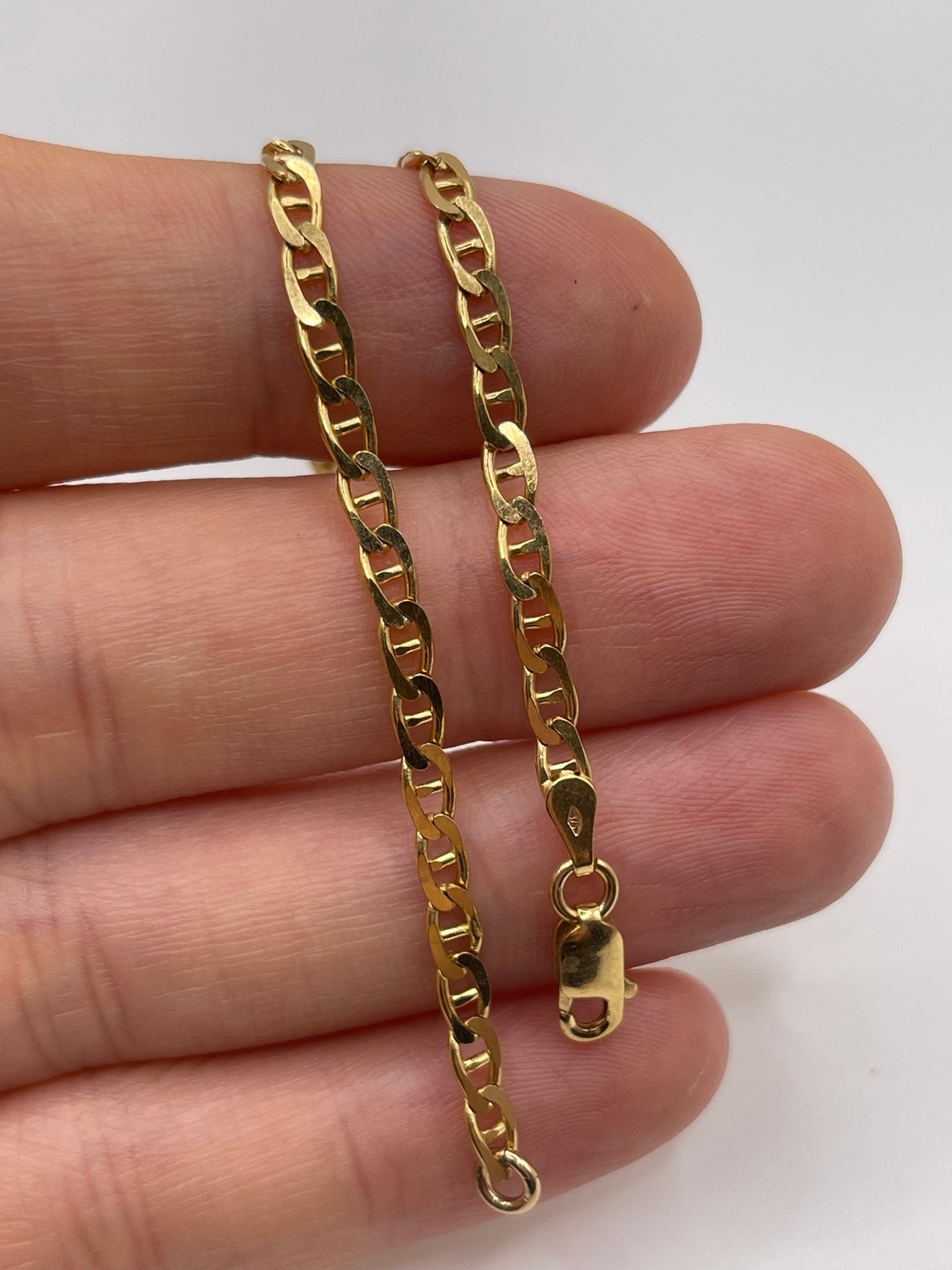 9ct gold bracelet / anklet