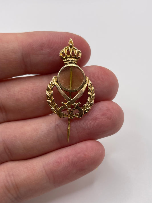 Antique 15ct gold sweetheart pin