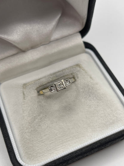 18ct gold diamond ring