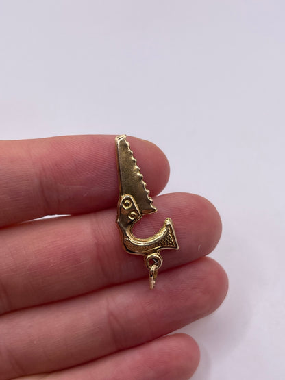 9ct gold saw charm