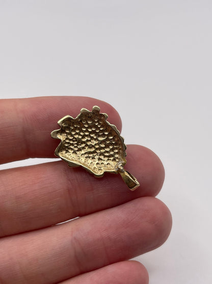 9ct gold Native American pendant