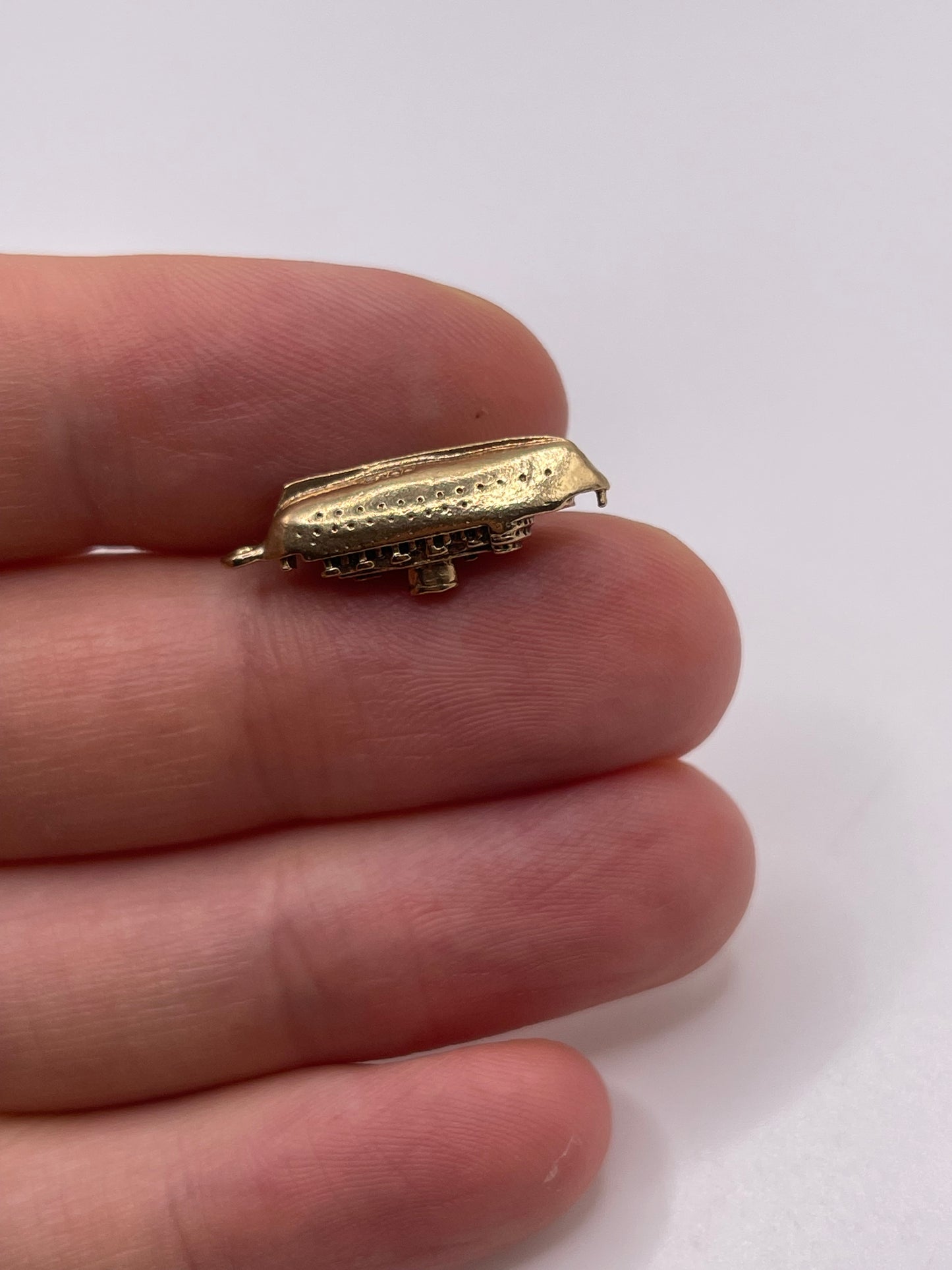 9ct gold ship charm