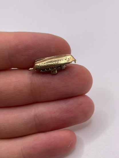 9ct gold ship charm