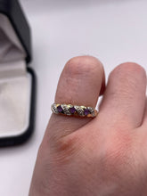 Load image into Gallery viewer, 9ct gold amethyst and diamond ring
