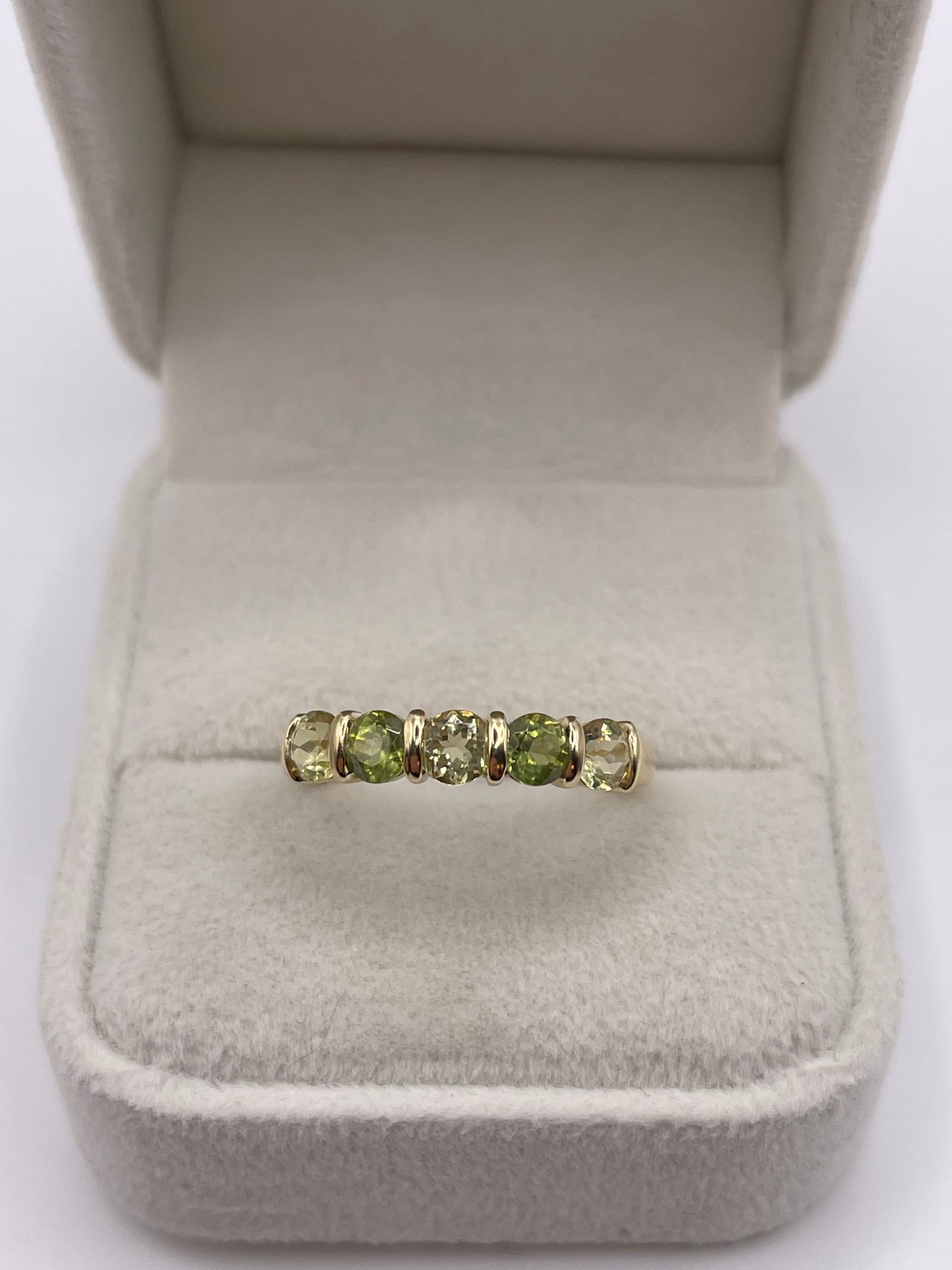 9ct gold multi gemstone ring