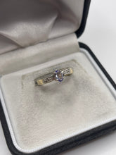 Load image into Gallery viewer, 9ct gold tanzanite and diamond ring
