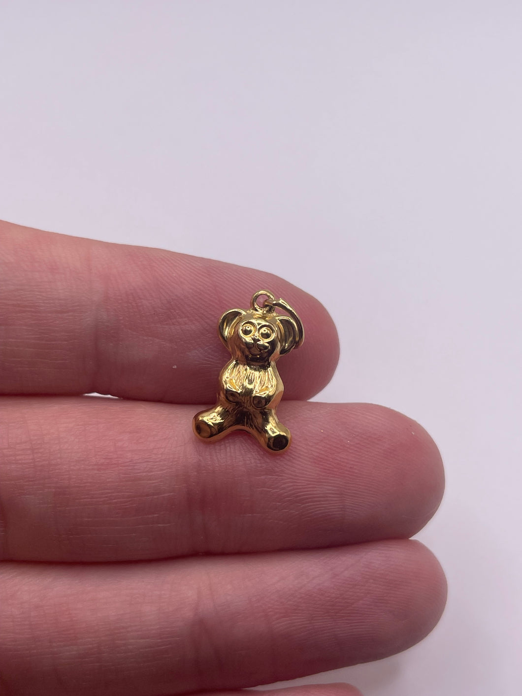 9ct gold bear charm