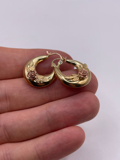 9ct gold Creole earrings
