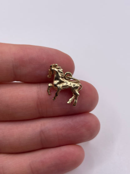 9ct gold horse charm
