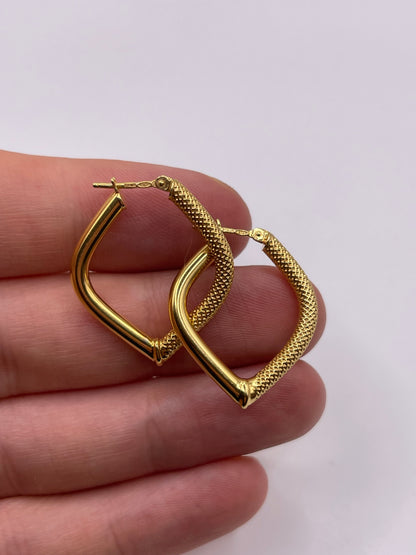 9ct gold Creole earrings