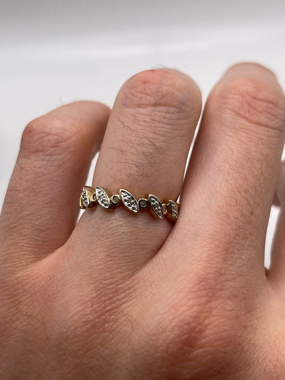 9ct gold diamond eternity ring
