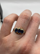 Load image into Gallery viewer, 9ct gold sapphire and diamond ring
