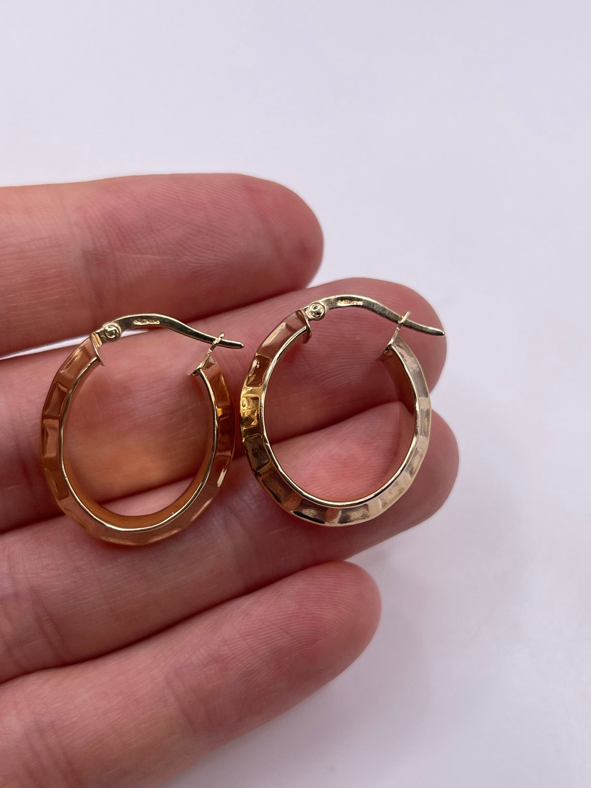 9ct gold Creole earrings