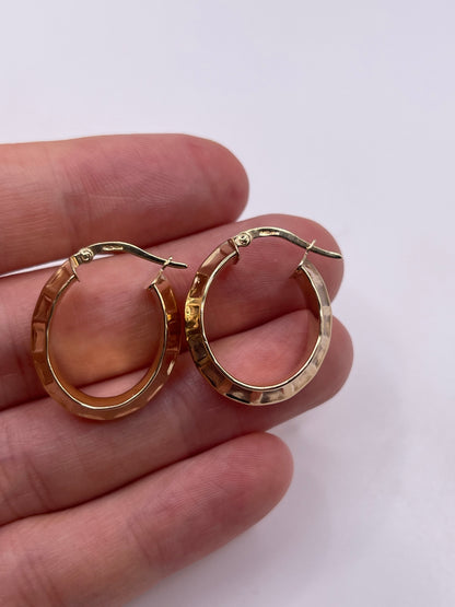 9ct gold Creole earrings