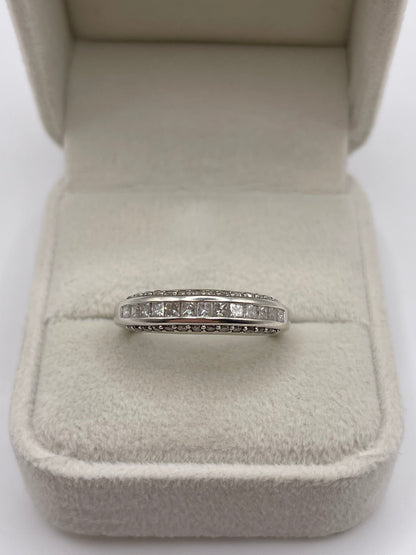 9ct white gold diamond ring