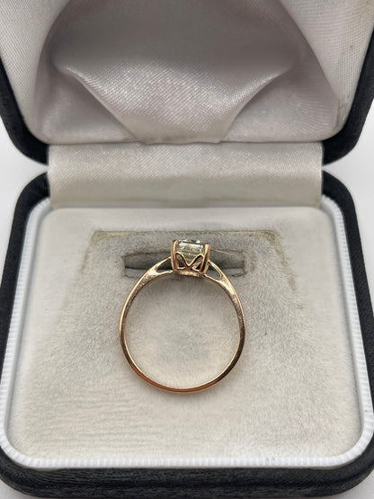9ct rose gold quartz ring