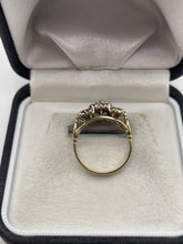 Load image into Gallery viewer, 9ct gold ruby and diamond ring

