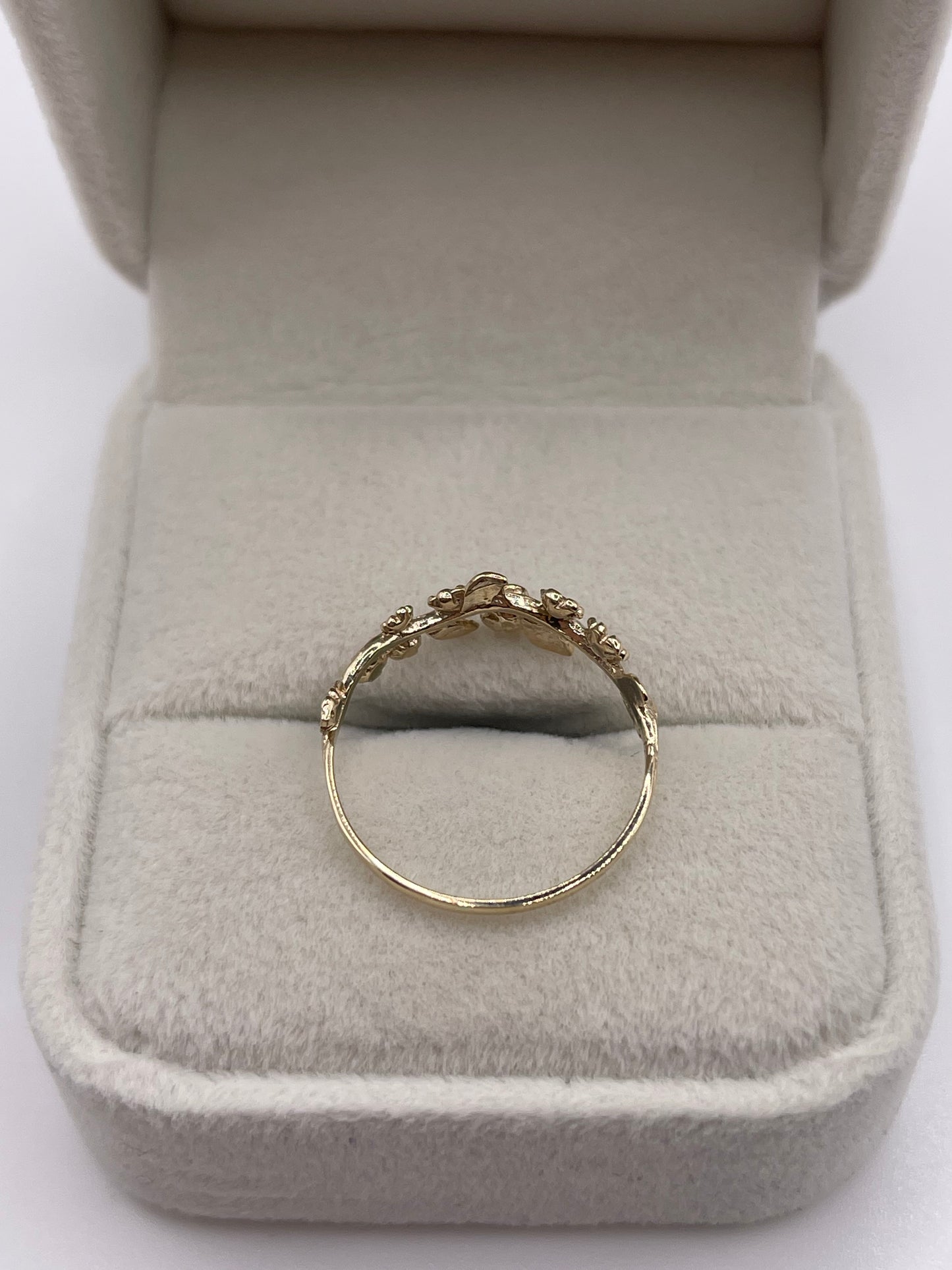 9ct gold forget me not ring