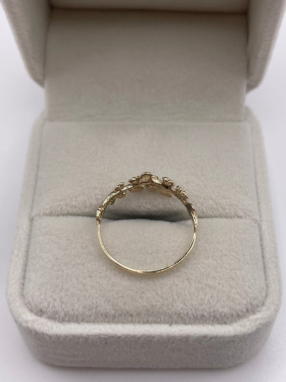 9ct gold forget me not ring