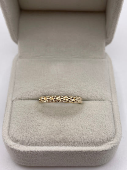 9ct gold keepers ring