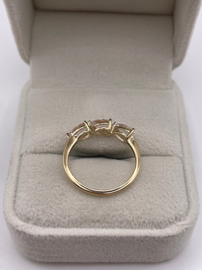 9ct gold morganite ring