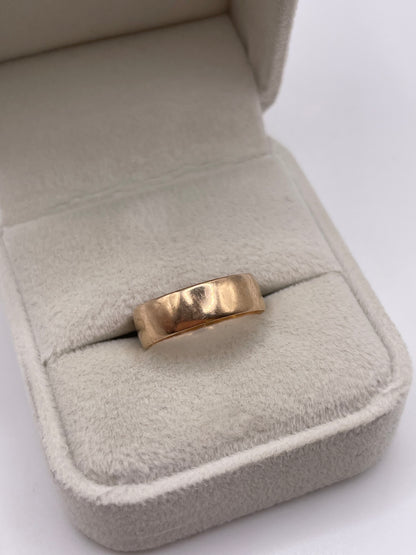 9ct rose gold band