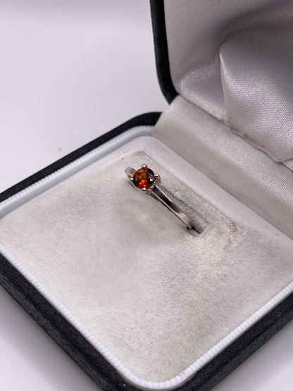 Silver topaz ring