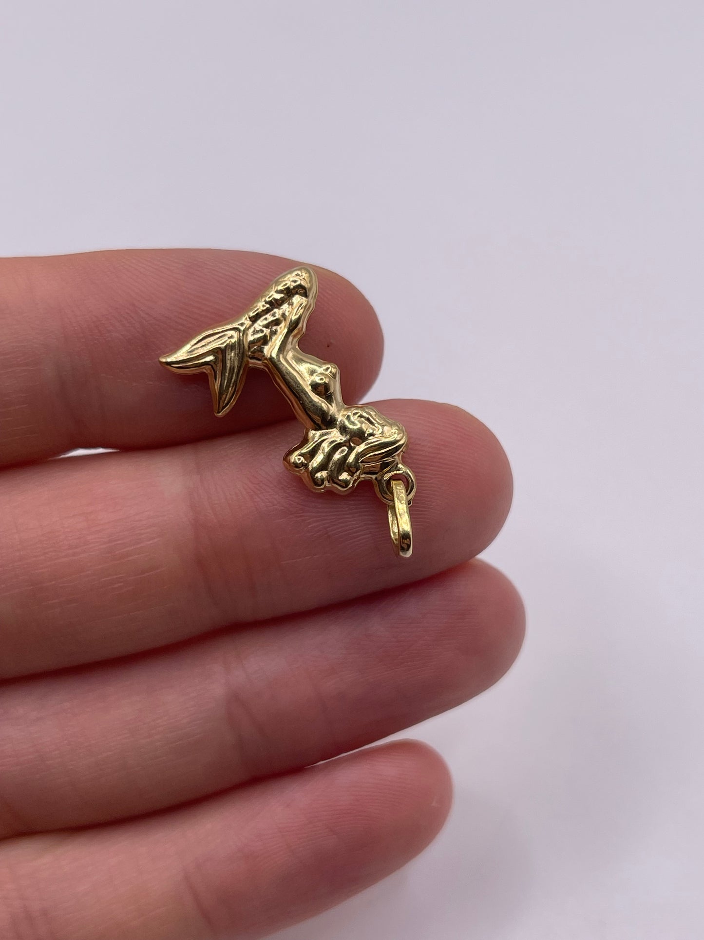 18ct gold mermaid charm
