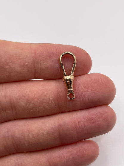 9ct rose gold dog clip 14