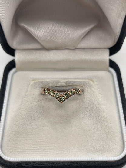 9ct rose gold quartz ring