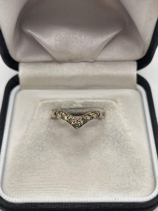 9ct rose gold quartz ring