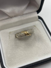 Load image into Gallery viewer, 9ct gold diamond cluster ring

