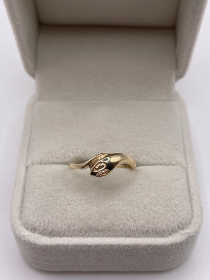 9ct gold snake ring