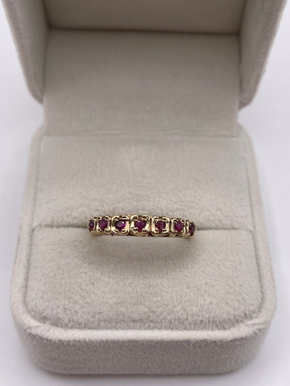 9ct gold ruby ring