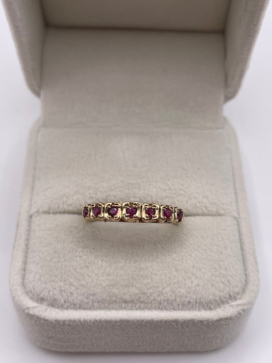 9ct gold ruby ring