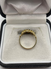 Load image into Gallery viewer, 9ct gold sapphire cluster ring
