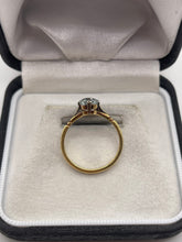 Load image into Gallery viewer, 18ct gold aquamarine ring
