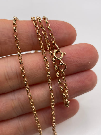 9ct rose gold chain 580