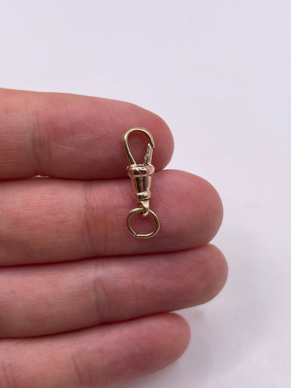 9ct gold swivel dog clip 6