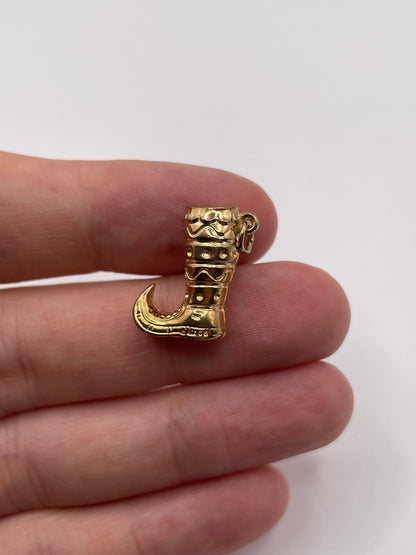 9ct gold jester boot charm