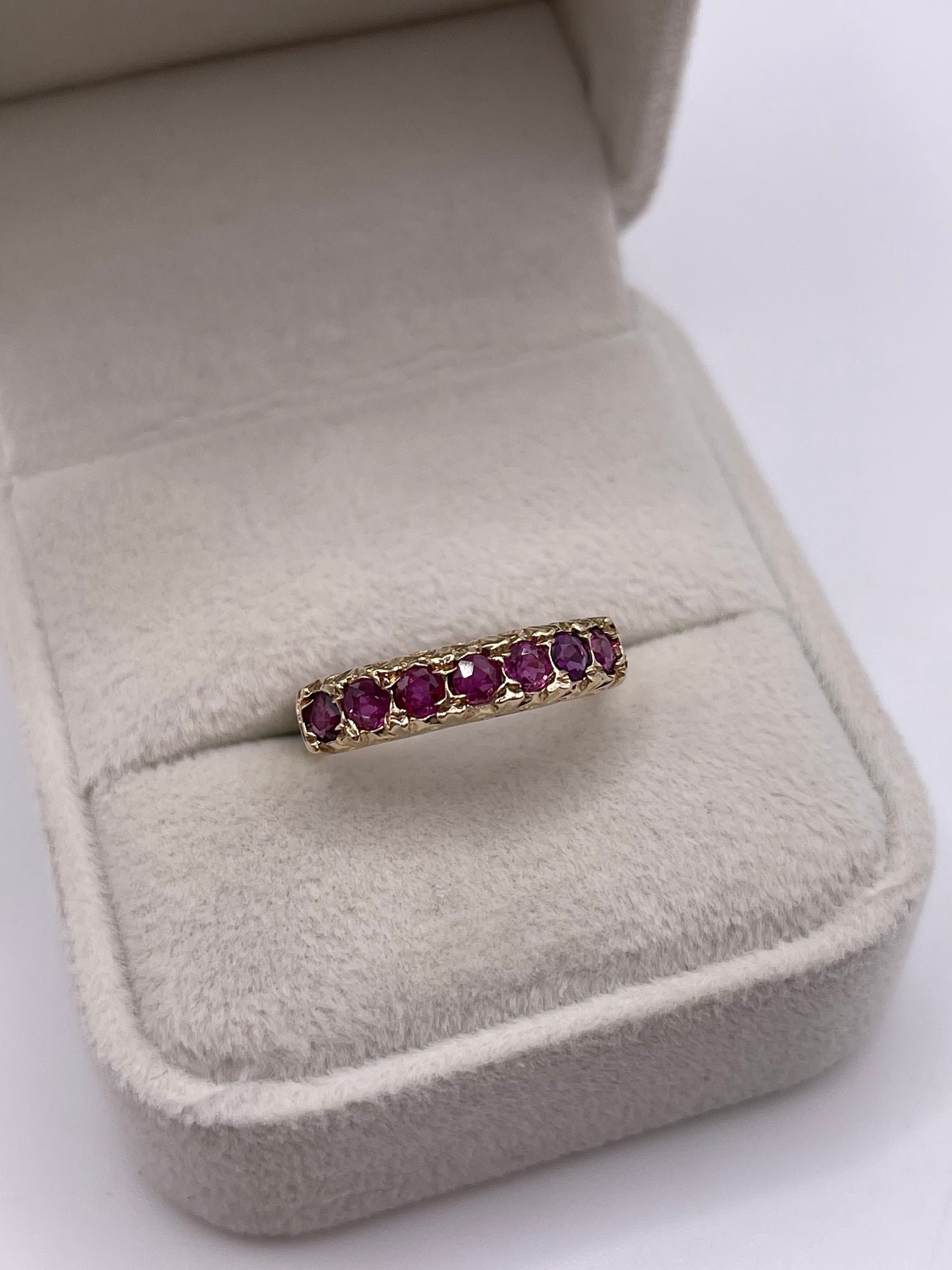 9ct gold ruby ring