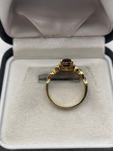 Load image into Gallery viewer, 9ct gold garnet and diamond ring
