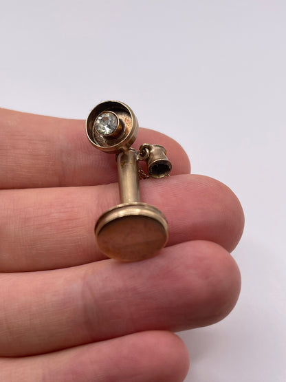 9ct gold telephone charm