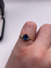 Load image into Gallery viewer, 18ct gold sapphire and diamond ring
